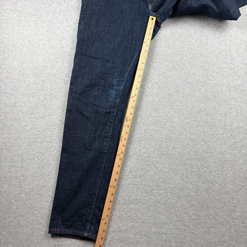 PMJ Motorcycle Jeans Men 36x34 Blue Raw Selvedge Denim Twaron Aramid Lined Italy